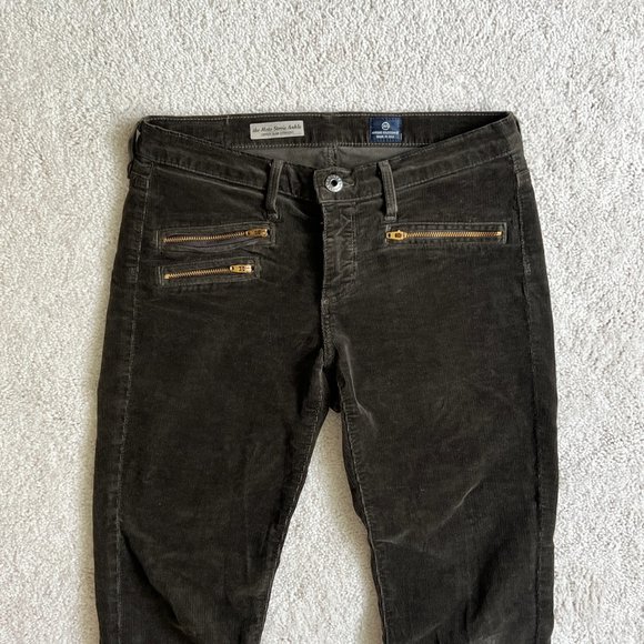 AG Adriano Goldschmied The Moto Stevie Ankle Zipper Slim Straight Corduroy - Picture 7 of 8